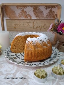 Bundt cake de boniato o batata 