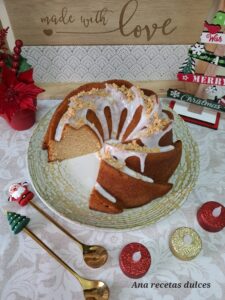 Bundt cake de turrón blando de jijona 