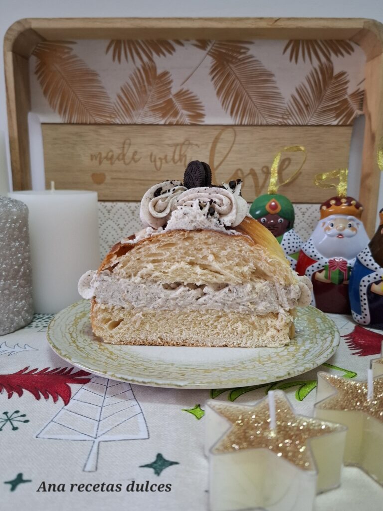 Roscón de reyes de oreo - Ana Recetas Dulces