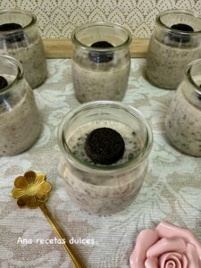Natillas de galletas oreo 